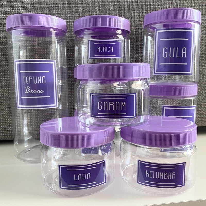 NEW TOPLES BUMBU DAPUR BAHAN PLASTIK WARNA UNGU PASTEL