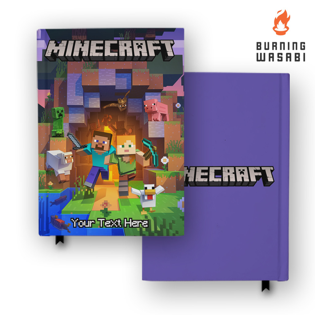 

Buku Catatan Notebook Minecraft 4 Java Bedrock Custom Nama Agenda Jurnal Diary Hardcover A5 A6 B5
