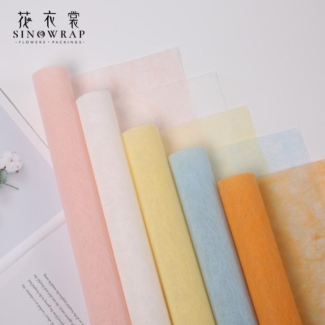 

(5 LEMBAR) Flower Wrapping Paper / Texture Cotton Paper / Kertas Tissue Serat bunga buket Cellophane