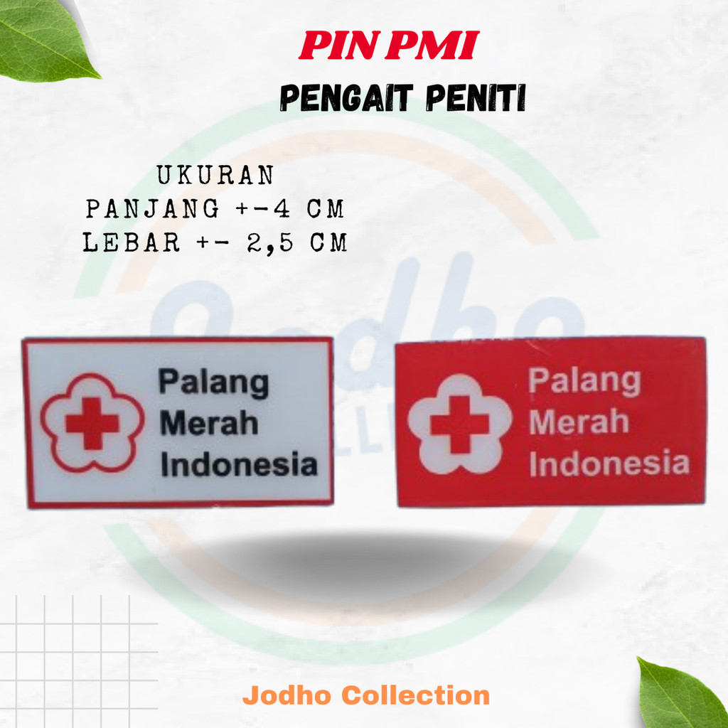 PIN PMI Persegi Panjang Peniti