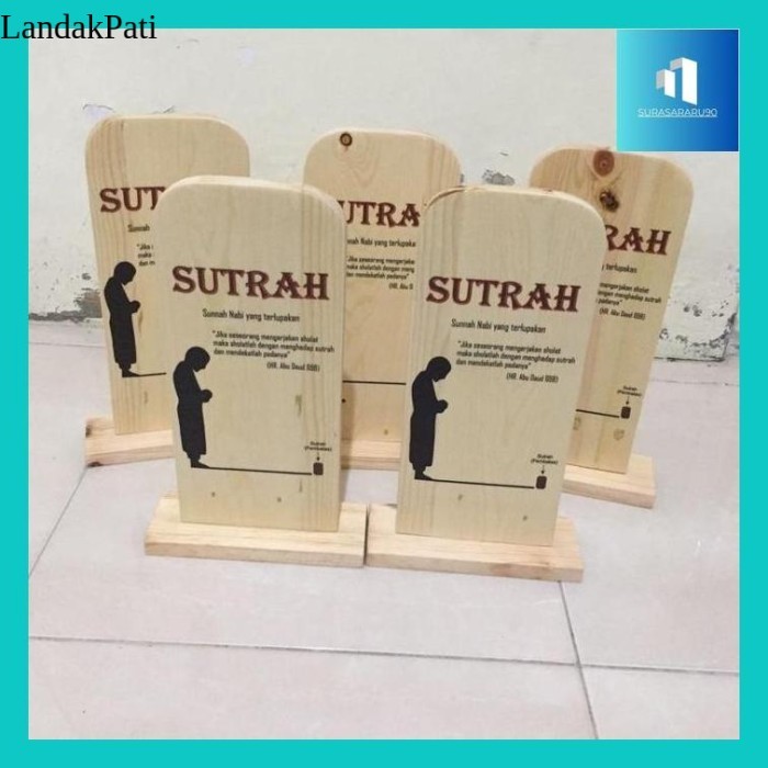 

Suras- Sutrah Kayu Ukuran 17X30Cm Termurah