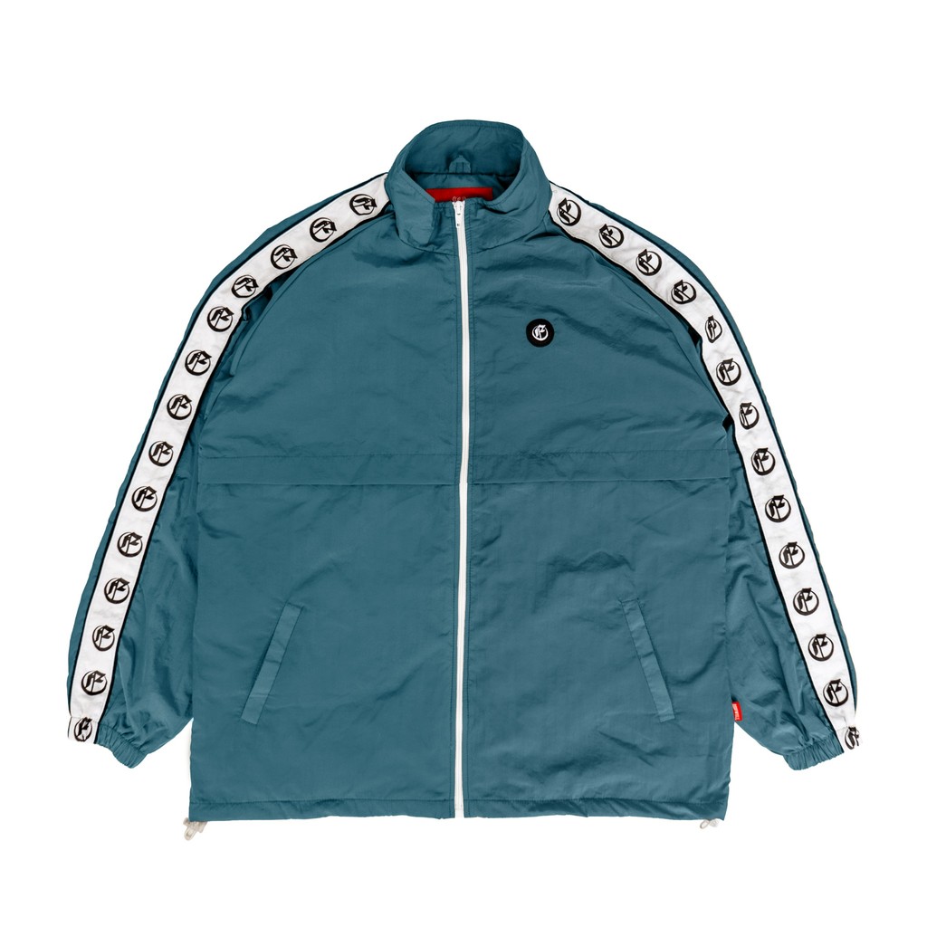 Roofwell - Trust Blue Petrol | Tracktop | Tracksuit | Jacket Crinkle Full Zipper