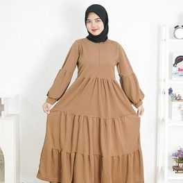sabeen | 100 RIBU 3 PCS GAMIS POLOS REMPEL 3 SUSUN / GAMIS KATUN PREMIUM / GAMIS WANITA MUSLIMAH BUS