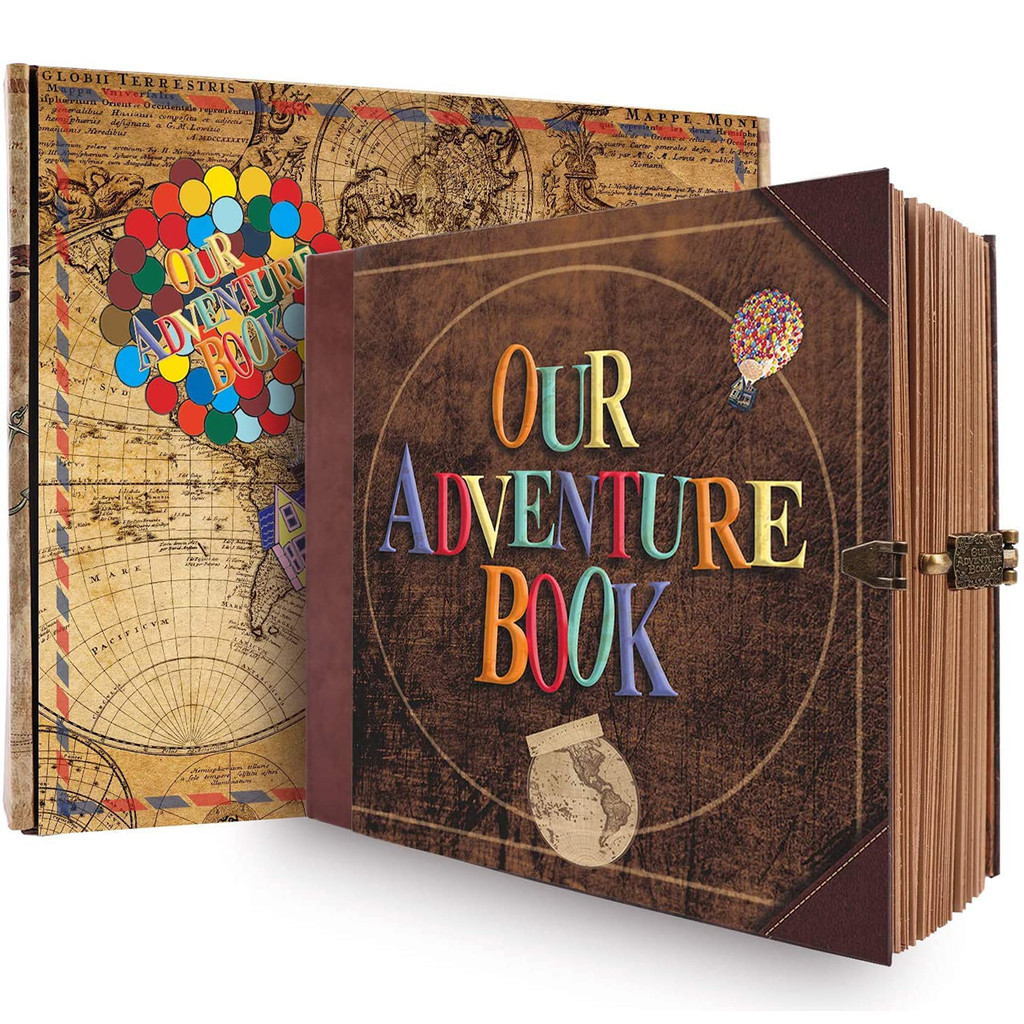 146 Pages Photo Album DIY Handmade Scrapbook Our Adventure Book Retro Kraft Album Anniversary Weddin