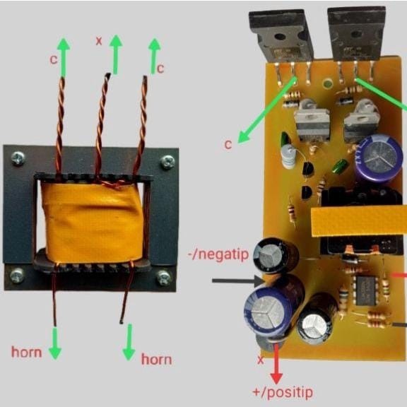 kit power sirine 100 watt