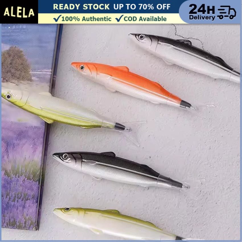 

0.5mm Pulpen Bentuk Ikan Bolpoint Karakter Alat Tulis Sekolah Anak Hitam