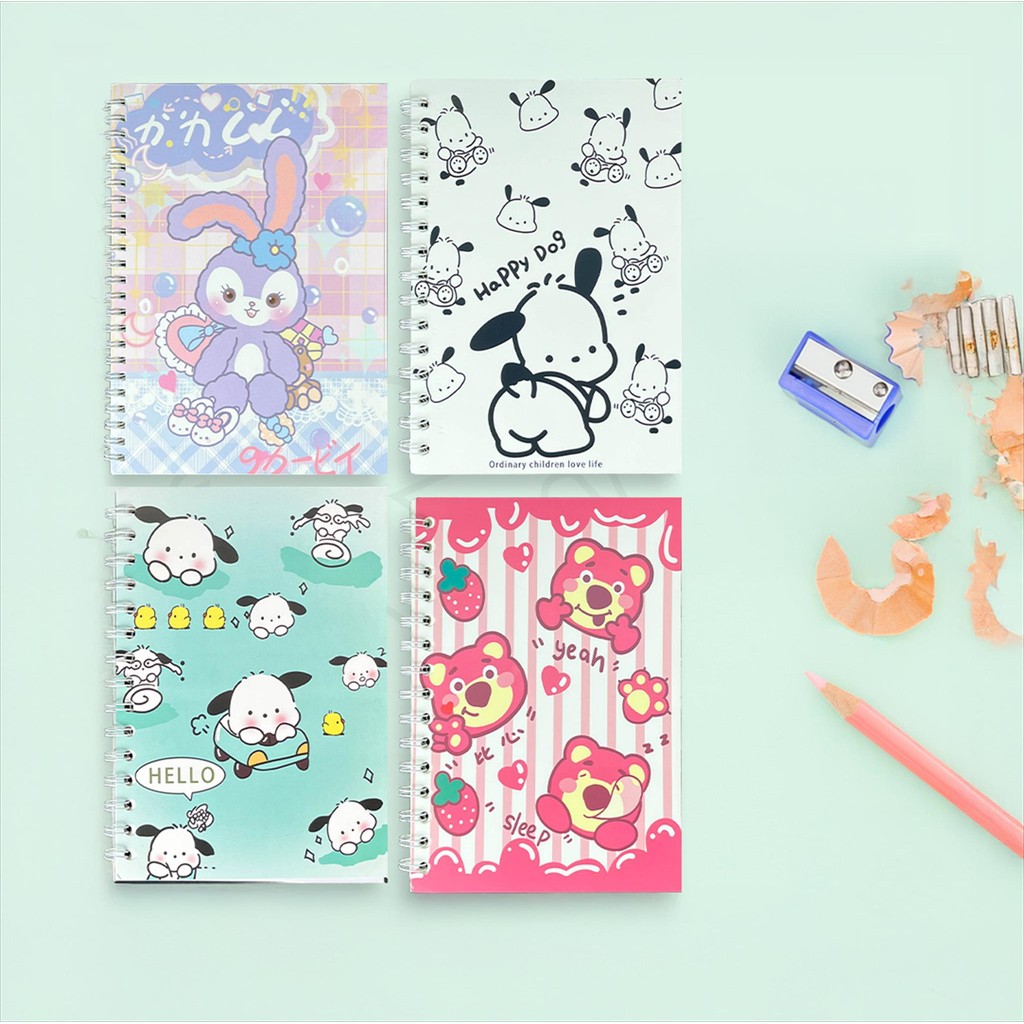 

NA Notebook Buku Catatan Spiral A5 / Buku Tulis Sekolah Diary Aesthetic Jurnal Karakter Kartun