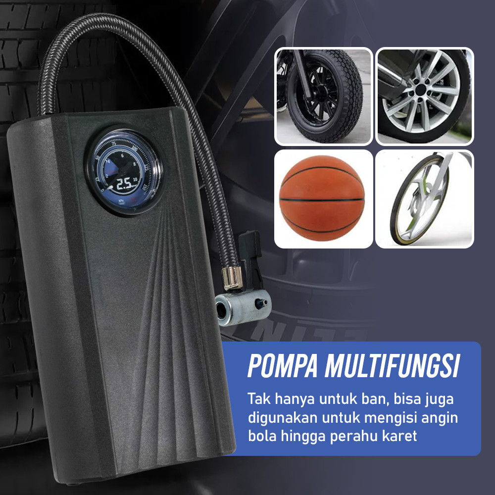 Pompa Ban Tekanan Tinggi - Pompa Ban Elektrik
- Electric Tire Pump
- Air Compressor Ban
- OTOHEROES 