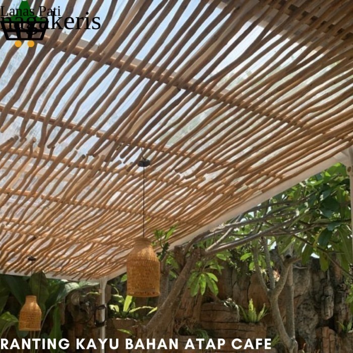 

Ranting Kayu Jati 180cm Bahan Atap Gazebo Kafe dan Resto FNX111 XD10