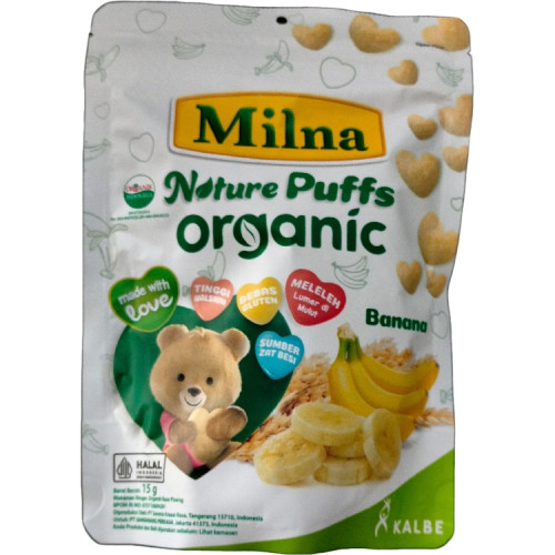 

MILNA NATURE PUFFS ORGANIC BANANA 15G