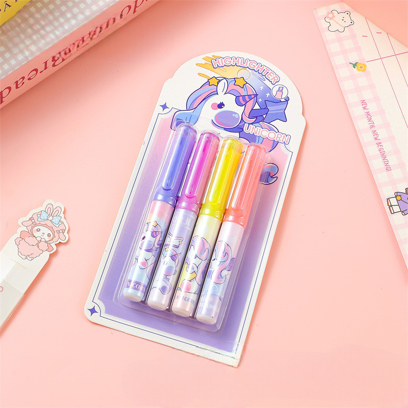 

-SS- 4 IN 1 PERFECT FOR JOURNAL COLLECTION / 1 SET ISI 4 HIGHLIGHTER PEN WARNA PASTEL / HIGHLIGHTER WARNA LEMBUT UNTUK KOLEKSI JURNAL
