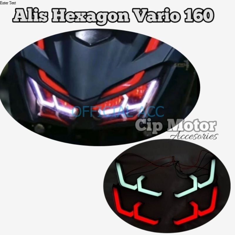LAMPU ALIS LAZY HEXAGON VARIO 160 LAZY HEXA VARIO 160 CBS ABS