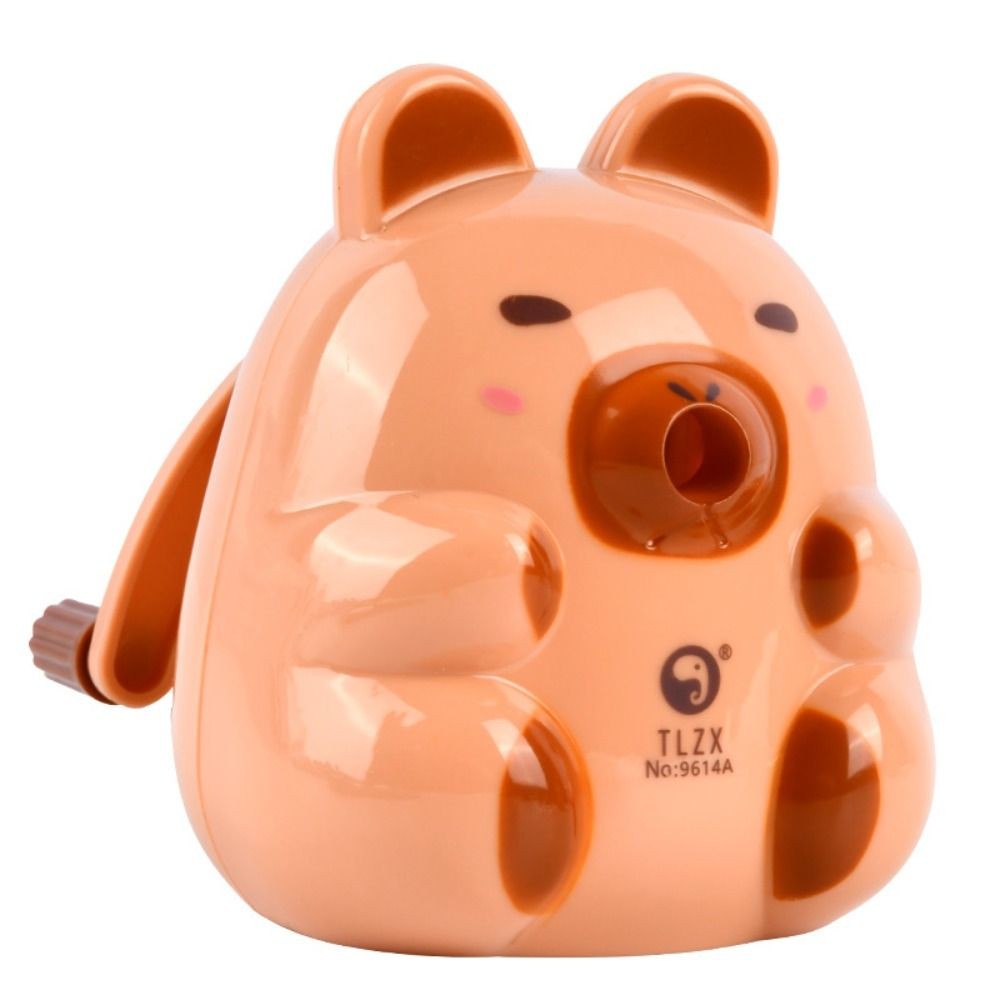

Cute Cartoon Capybara Pencil Sharpener Anti Sticking Lead Pencil Automatically Enters Hand-cranked Mechanical Tool Stationery