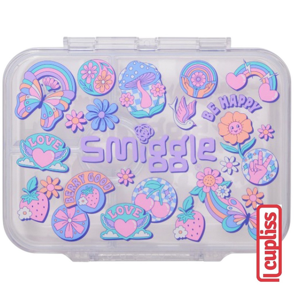 SMIGGLE Original See Me Bento Lunch Box Small 417ml Medium 850ml Large 1370ml Limitless Lilac Cuplis