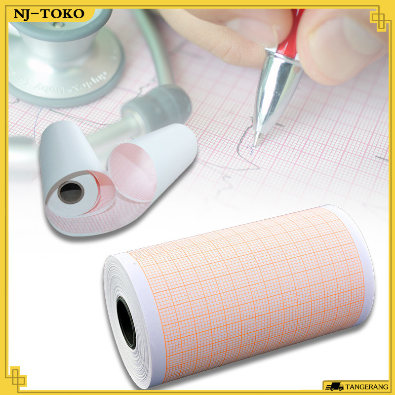 

80/110/210mm Kertas EKG Kualitas Tinggi Kertas ECG Roll Tahan Lama Kertas ECG