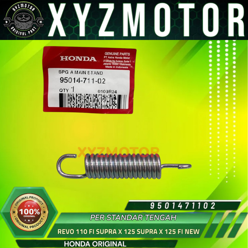 PER STANDAR TENGAH REVO 110 FI SUPRA X 125 SUPRA X 125 FI NEW HONDA 95014-711-02 ORIGINAL