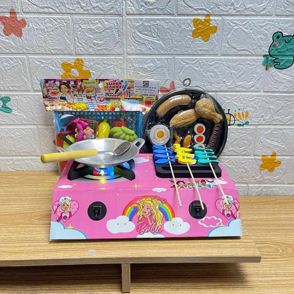 Kompor LED Mainan Bisa Nyala / Mainan Kompor LED / Kompor Mainan Anak