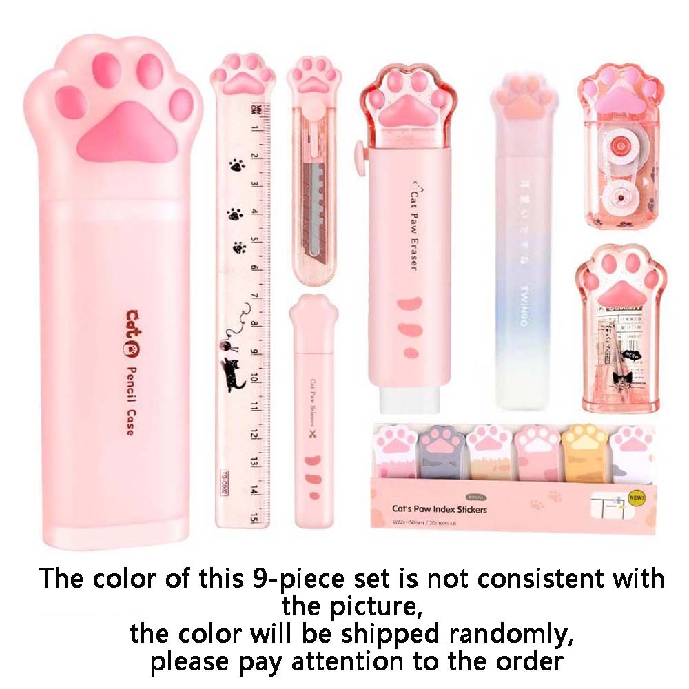 

TWINGO A Cat's Paw Stationery Set in a Casual Color, a variety of Stationery to Meet the Needs of Daily Use, School Supplies