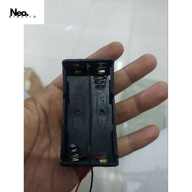 holder batre 18650 holder 2x 18650 2 slot