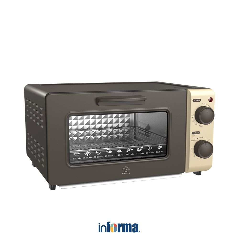 Informa Kels Welly Oven Toaster 13 Liter - Cokelat Tua Baking Appliance Electric Kitchen Kitchenware