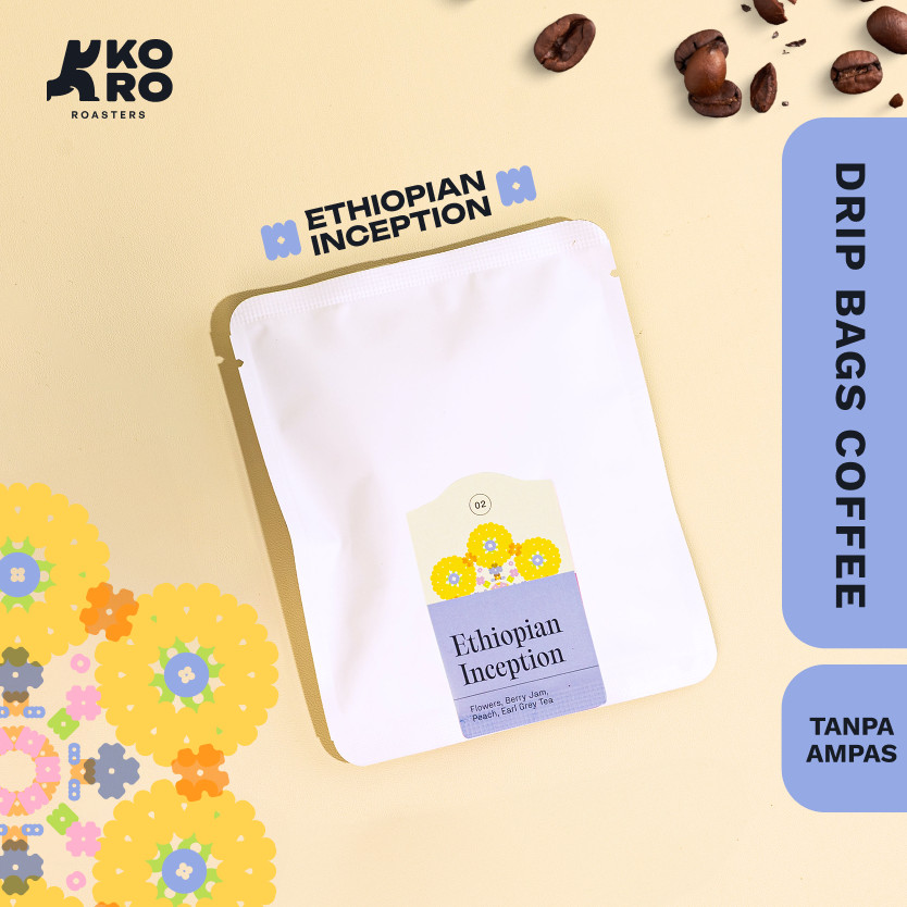 

KORO ROASTERS Arabica Ethiopian Inception Kopi Dripbag - Filter Coffee Siap Seduh Tanpa Ampas