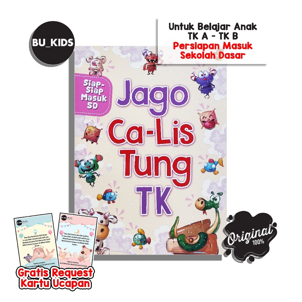 Buku Calistung Anak TK & PAUD Jago Calistung TK Siap Masuk SD