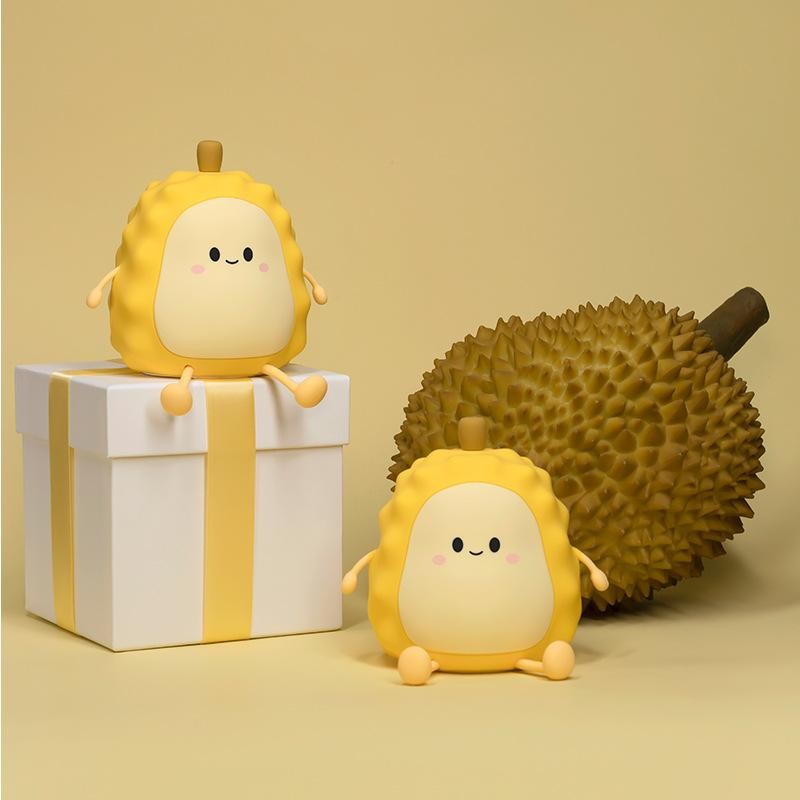 Lampu Tidur Silicone Sensor Sentuh Bentuk DURIAN - Silicone Night Lamp