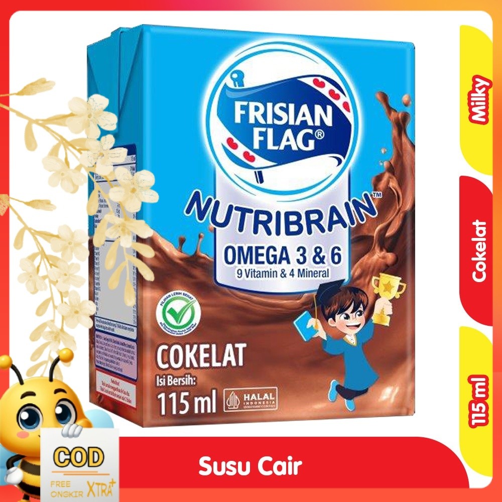 

Frisian Flag Nutribrain Susu UHT Cair Cokelat Kotak 115 ml