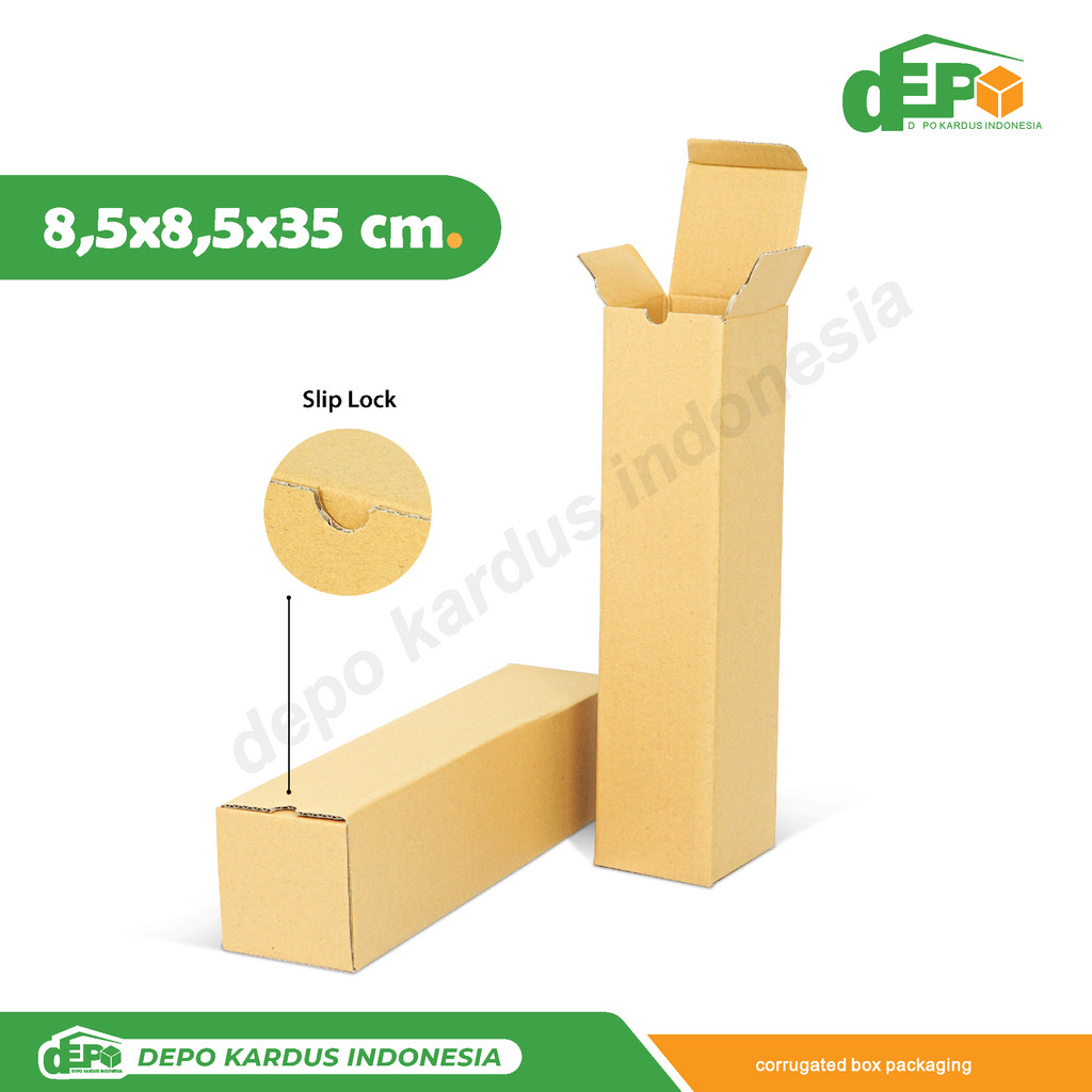 

Box 8,5x8,5x35 cm. Kemasan/Kardus/Packaging/Box/Karton/BoxHampers/BoxKardus/BoxPayung/BoxRollfoto/BoxKalender/BoxBotol/Tinggi10/Tinggi30