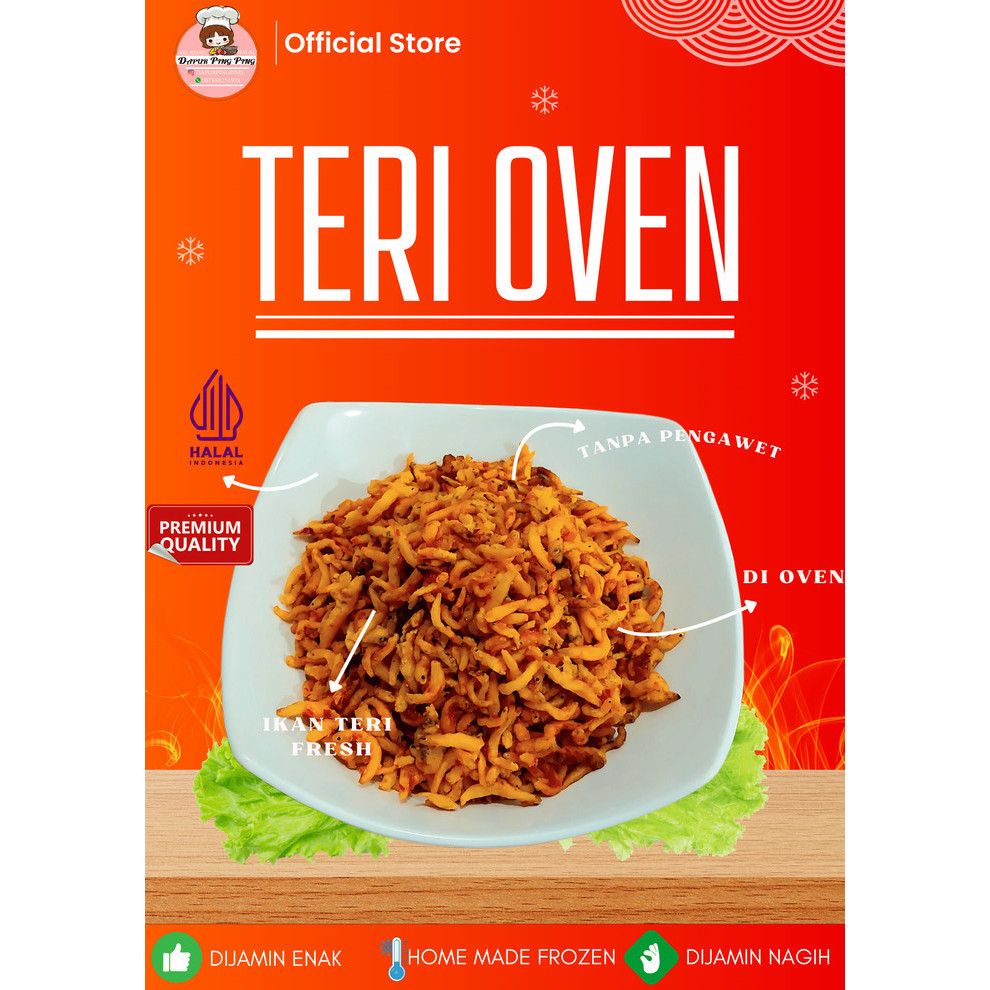 

Teri kriuk OVEN halal 100% 250 gram. Ada 2 rasa. pedas dan tidak pedas
