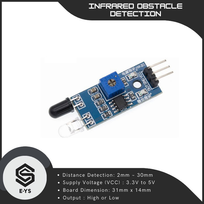 Infrared Barrier Obstacle Sensor Module – Sensor Infrared Halang Rintang Modul