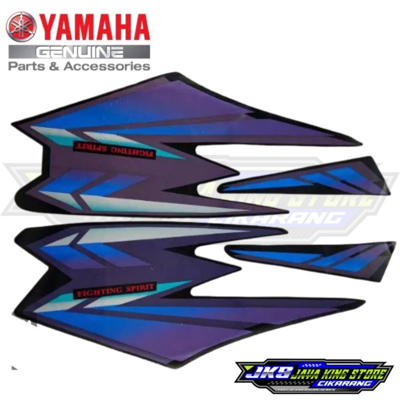 Striping stiker body Rx king rxking 2002 hitam ungu fullset tangki dan box aki komplit RX