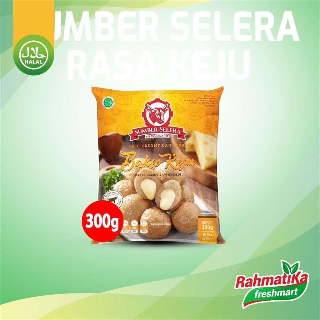 

Bakso Sumber Selera Rasa Keju 300 gram