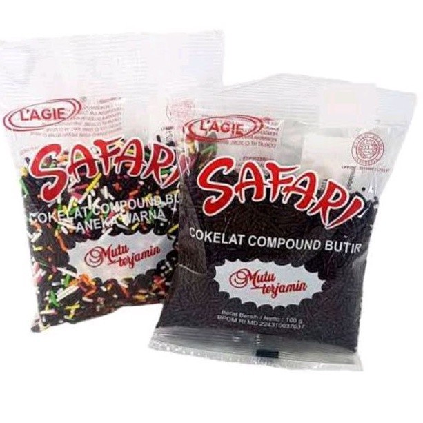 

LAGIE SAFARI COKLAT COMPOUND BUTIR 250gr - BEST Fresh Food