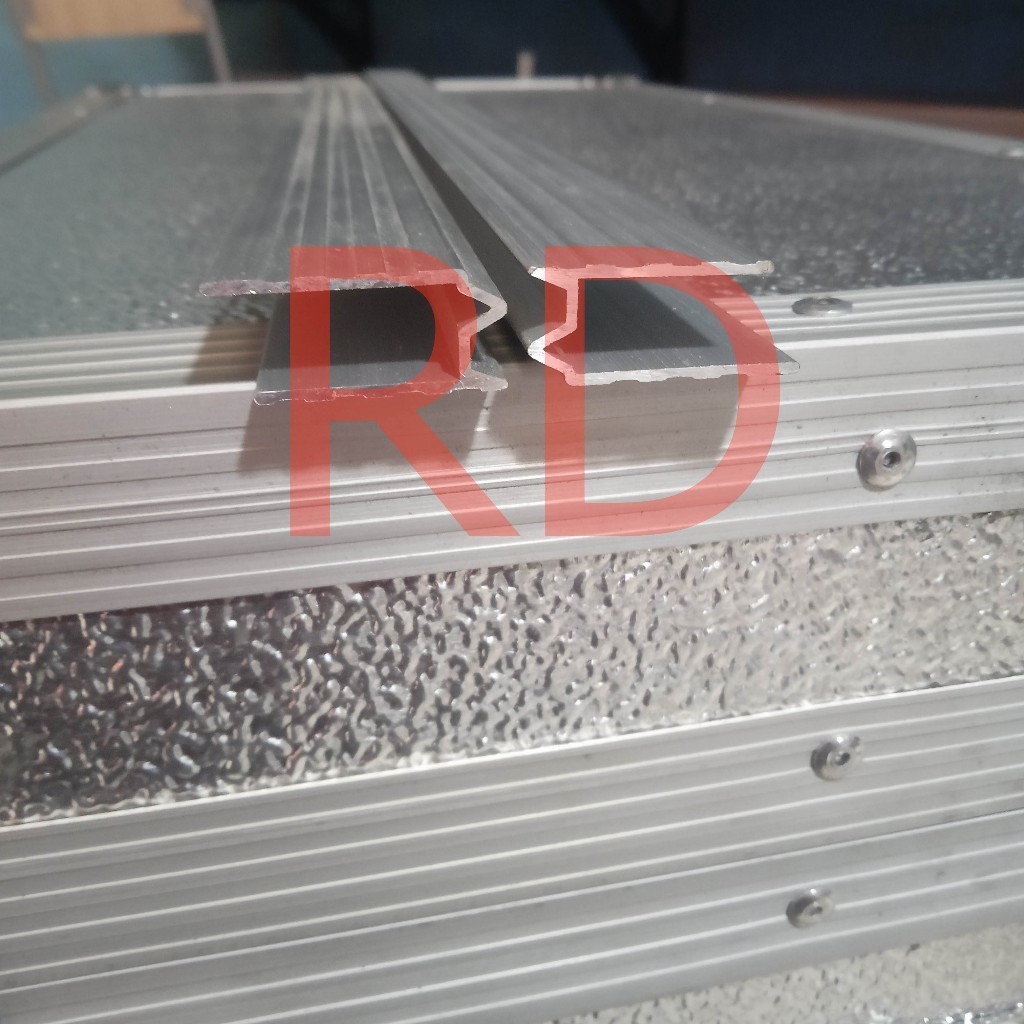 LIST ALUMUNIUM M 150cm "TEBAL" Lis alumunium siku List U box Siku Alumunium U - BlackBox A2