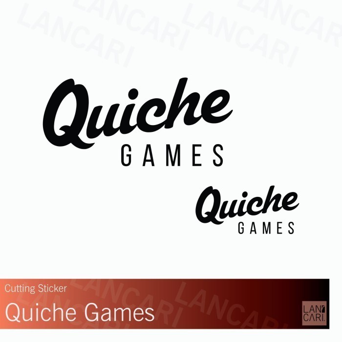 

Sticker Cutting Quiche Games Vinyl Cut Stiker