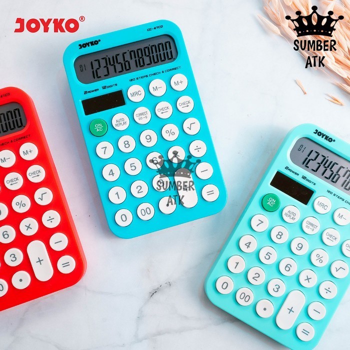 

Calculator Kalkulator Joyko CC-47CO 12 Digits Check Correct - Hijau