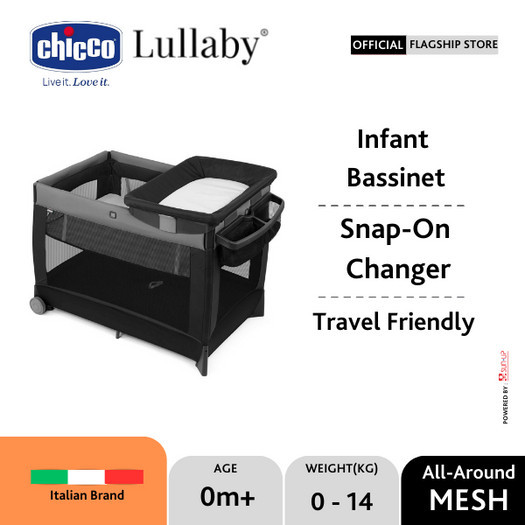 Chicco Lullaby Playard Portable Baby Crib (Camden) / Tempat Tidur Bayi / Kasur Bayi / Ranjang Bayi /