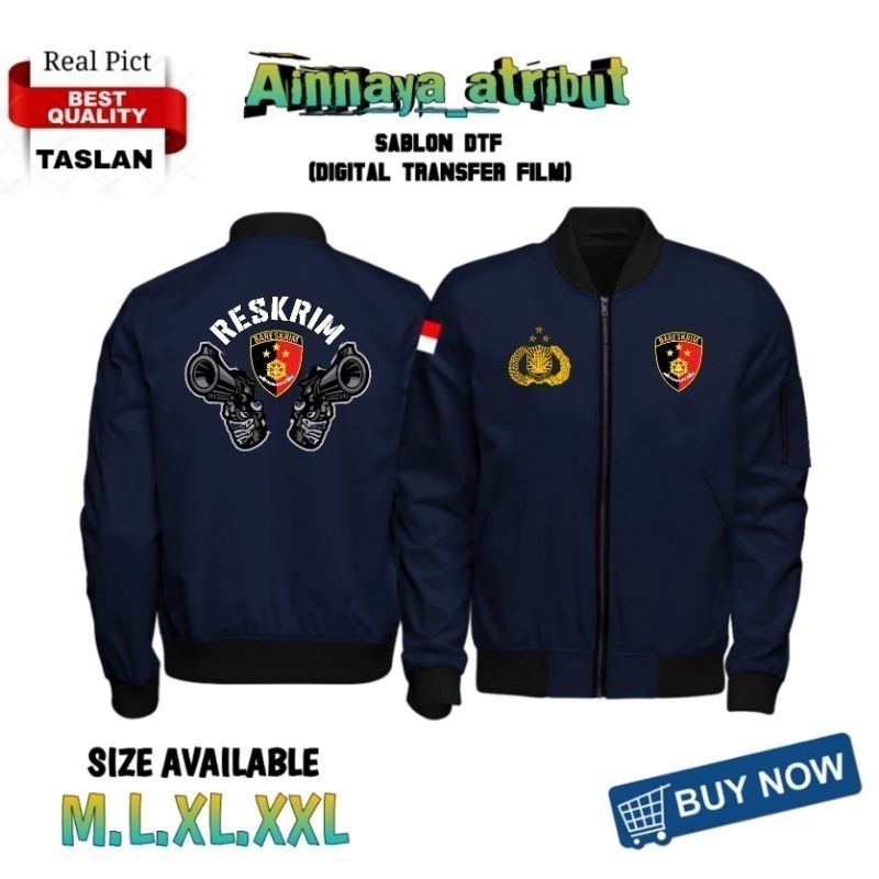 JAKET BOMBER RESKRIM KRIMINAL