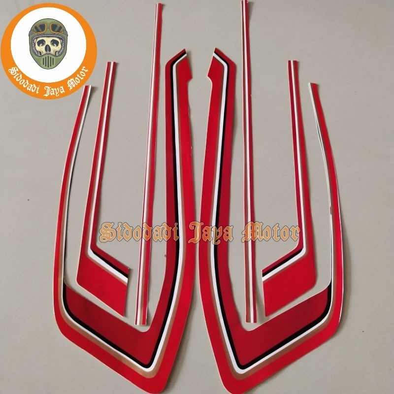 striping honda gl pro 1983 merah putih berkualitas termurah
