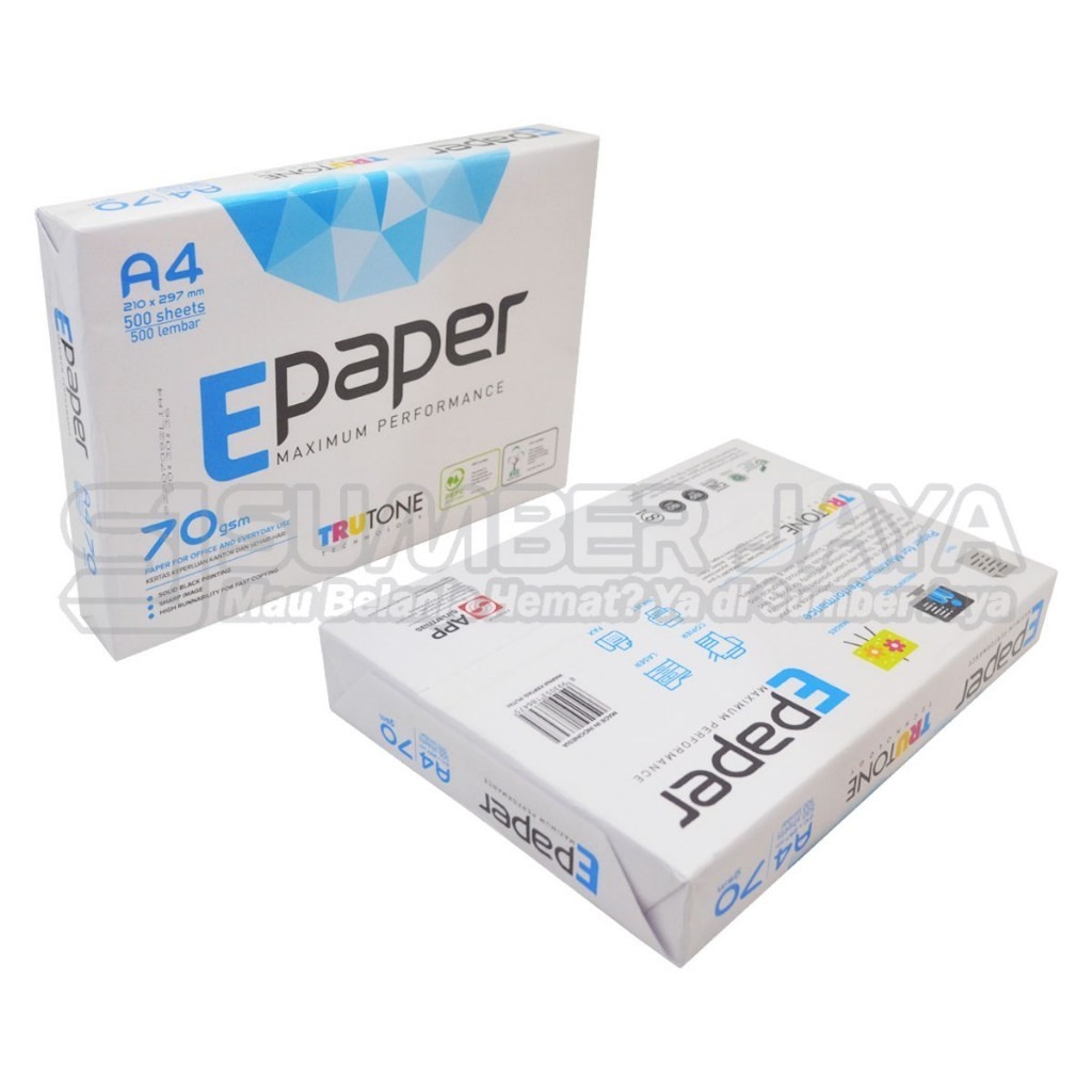 

E-Paper Kertas Fotocopy HVS A4 F4 70 Gsm Kertas Print HVS E-Paper