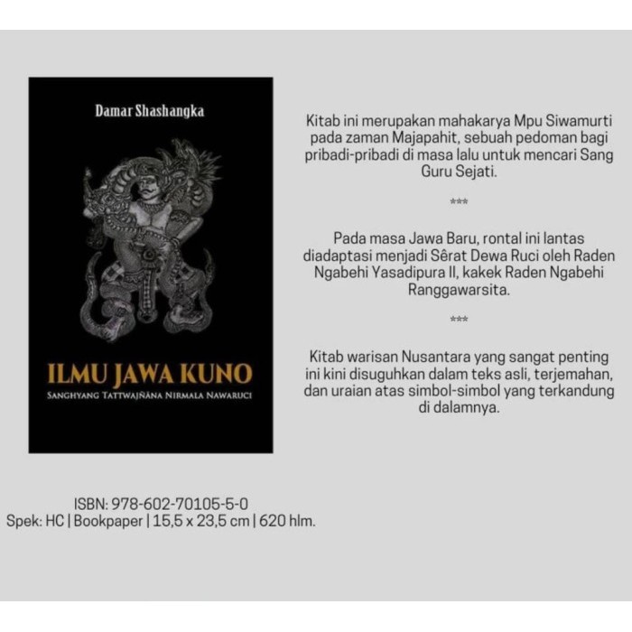 Terlaris ✨ -Buku Ilmu Jawa Kuno: Sanghyang Tattwajnana Nirmala Nawaruci (Hardcover