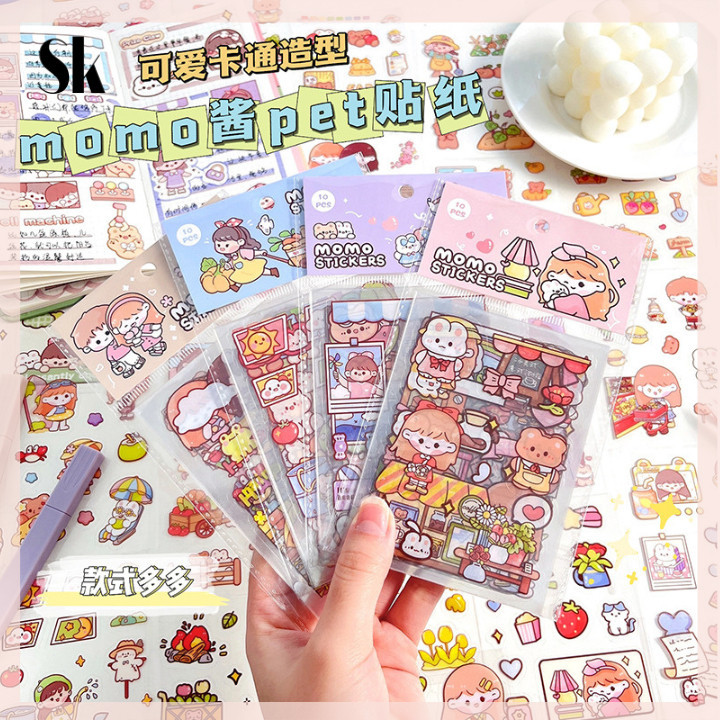 

SKSHOP Stiker MOMO Series Lucu DIY 1 pack isi 10 - SK065