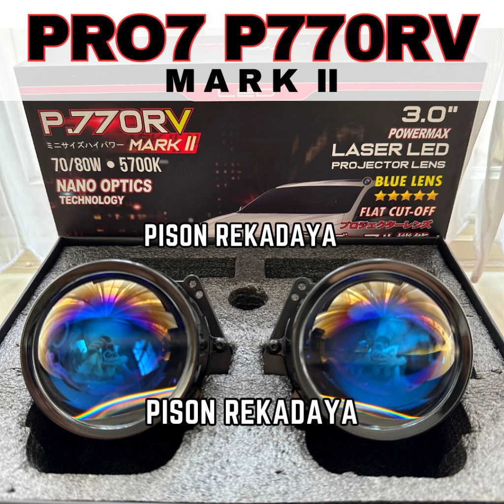 PROMO BIG SALE Projector Biled PRO7 P770RV Mark II Laser LED Blue Lens Hi Low Headlamp Mobil Motor