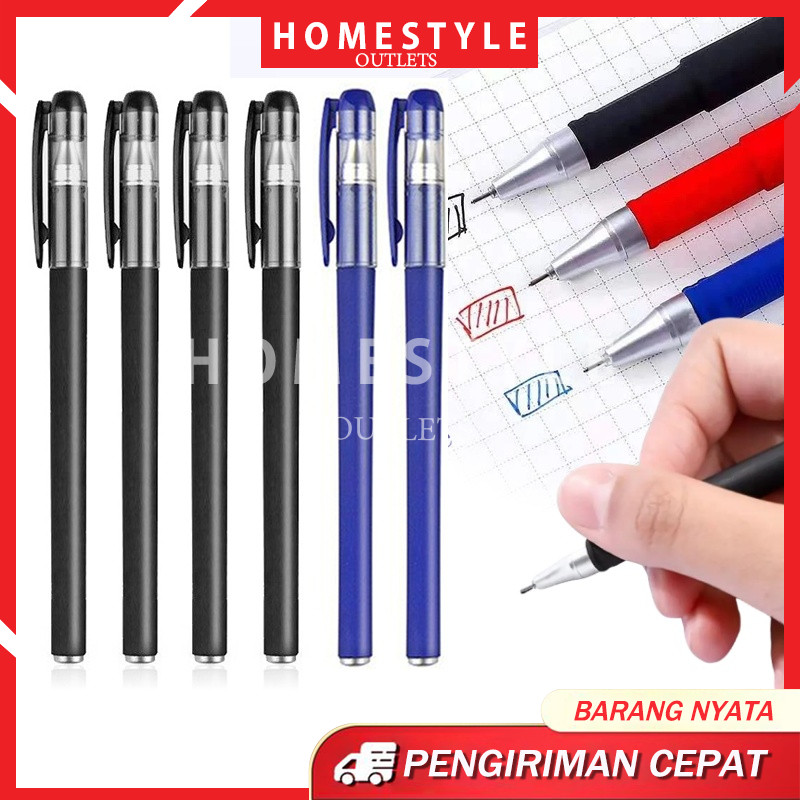 

Pena Gel 0.5MM Model / 2 Alat Tulis Sekolah Kantor Bolpoint Tinta Gel Cair / Pulpen Warna Warni Ujung Lancip
