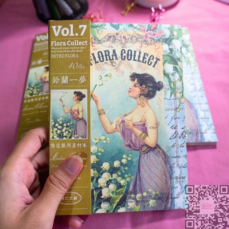 

Material Deco Paper 40 lembar Vol 7 Aesthetic Junk Journal Craft DIY Scrapbook Flora Collect Vintage Retro