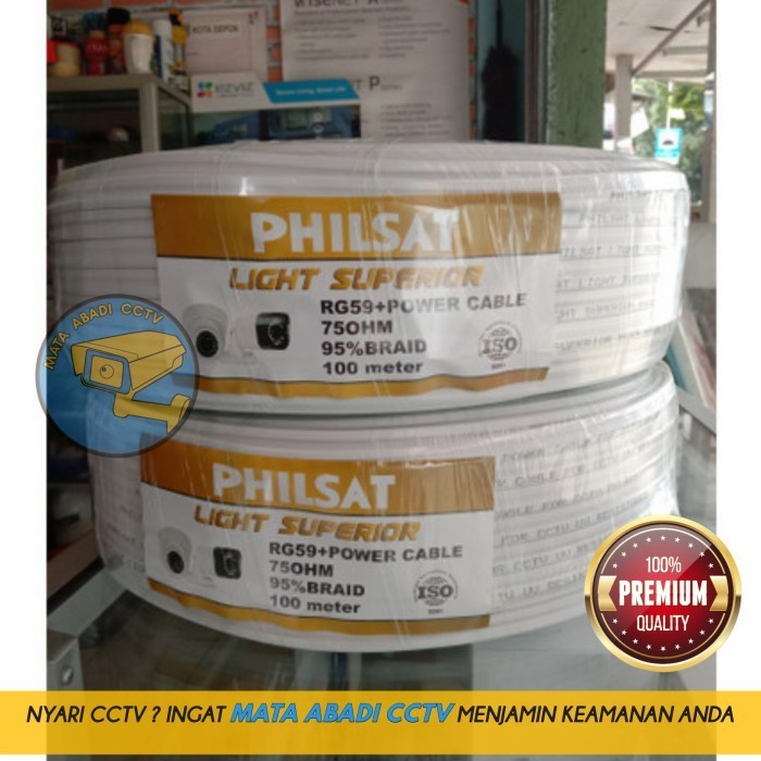 KABEL COAXIAL 100M RG59 + Power PHILSAT
