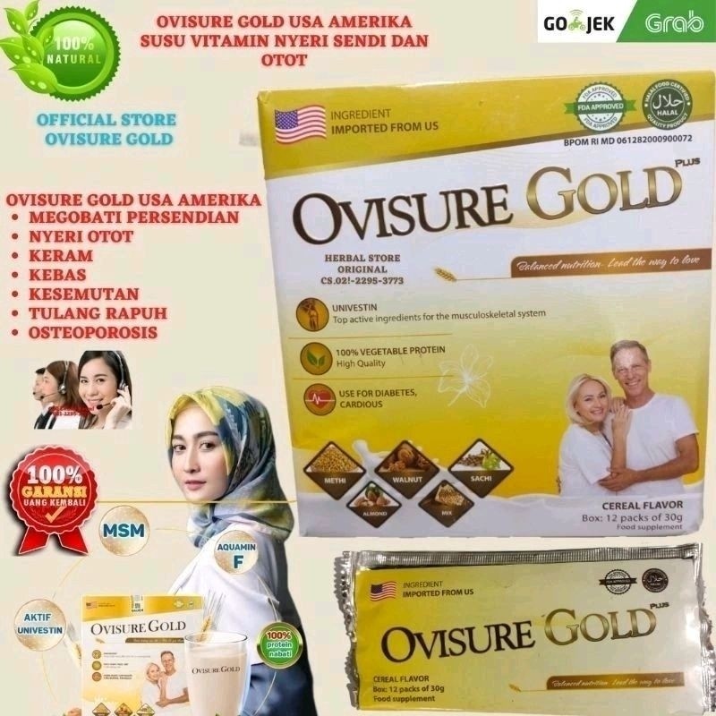 

ORIGINAL 100% OVISURE GOLD MILK SUSU VITAMIN TULANG DAN SENDI NYERI OTOT KERAM KEBAS