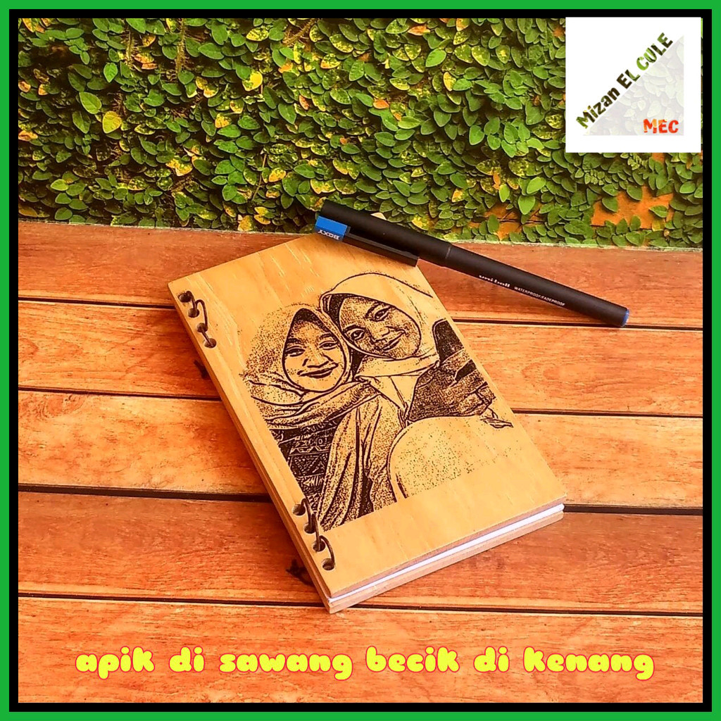 

hadiah pernikahan buku diary unik -hadiah ulang tahun unik woodart