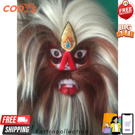 GANONGAN TOPENG GANONG TOPENG BUJANG GANONG TOPENG GANONGAN ANAK Topeng Bujang GANONG Sintetis Tradi